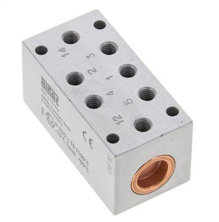5/2 M5 Bi-Stabiel Luchtgestuurd Ventiel ATEX 0-10bar/0-140psi Airtec