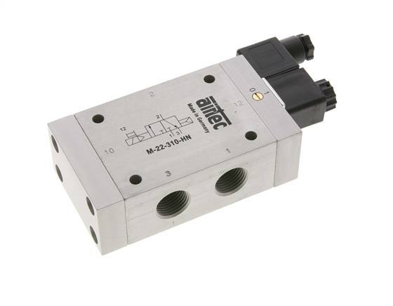 3/2 G1/2'' NO Solenoid Valve 230V AC 1-10bar/14-140psi Airtec