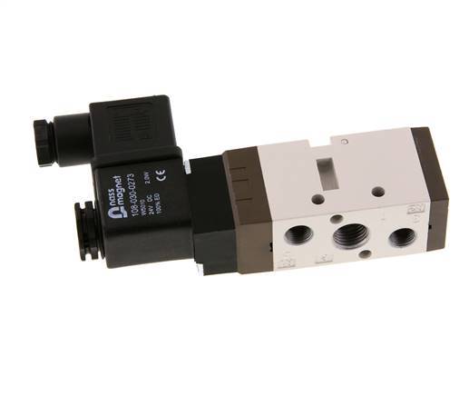 5/2 G1/4'' (G1/8'') Magneetventiel 230V AC 1.5-10bar/21.0-140psi YPC