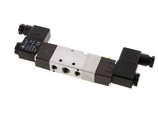 5/3 G1/4'' (G1/8'') Middendruk Magneetventiel 230V AC 1.5-8bar/21.0-112psi E.MC