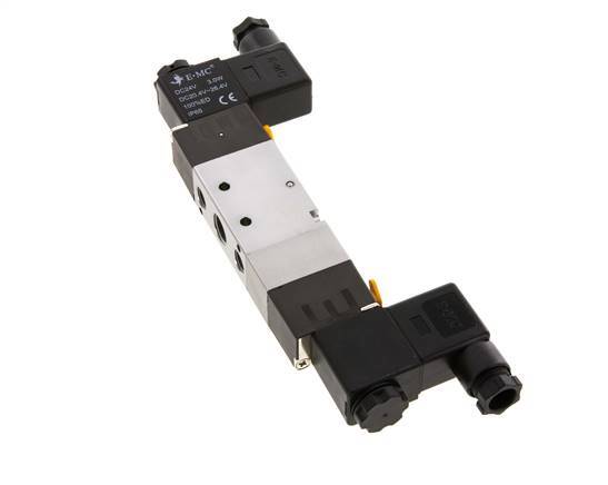 5/3 G1/4'' (G1/8'') Middendruk Magneetventiel 230V AC 1.5-8bar/21.0-112psi E.MC