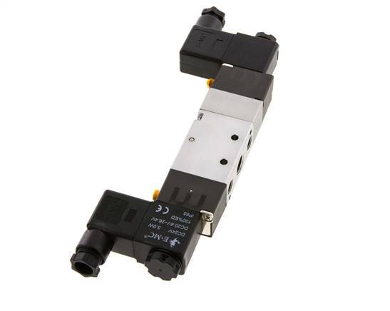 5/3 G1/4'' (G1/8'') Middendruk Magneetventiel 230V AC 1.5-8bar/21.0-112psi E.MC