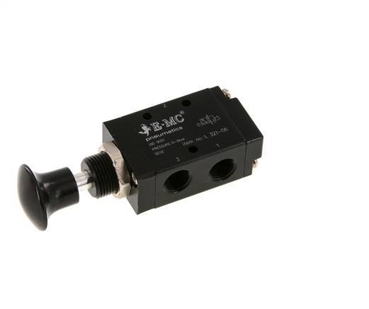 3/2 G1/8'' Axiale Handbediende Hefboom Ventiel Detent 0-8bar/0-112psi E.MC