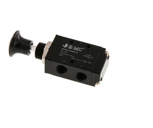 3/2 G1/8'' Axiale Handbediende Hefboom Ventiel Detent 0-8bar/0-112psi E.MC