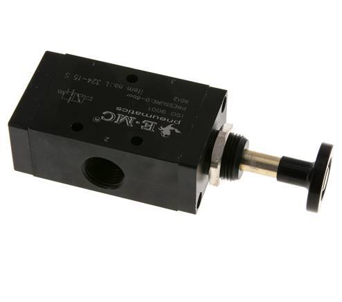 3/2 G1/2'' Axiale Handbediende Hefboom Ventiel 0-8bar/0-112psi E.MC