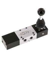 5/3 G1/8'' Midden Gesloten Handbediend Hefboom Ventiel -0.95-10bar/-13.2-140psi