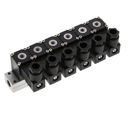 6x3/2 M5 NC Magneetventiel 12V DC -0.95-8bar/-13.2-112psi Airtec