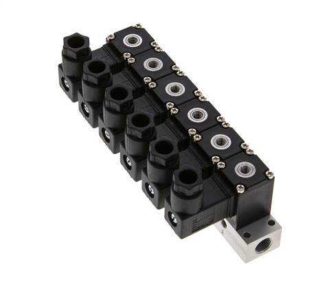 6x3/2 M5 NC Magneetventiel 12V DC -0.95-8bar/-13.2-112psi Airtec