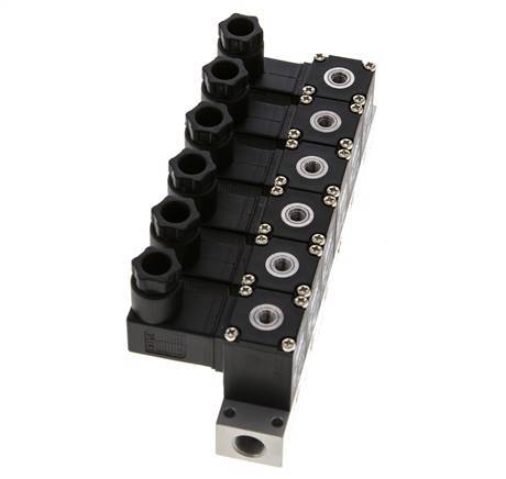 6x3/2 M5 NC Magneetventiel 12V DC -0.95-8bar/-13.2-112psi Airtec