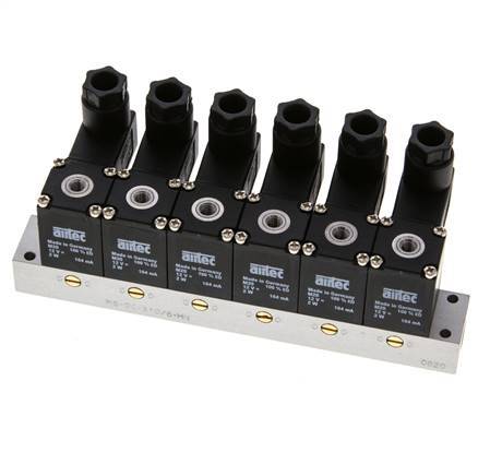 6x3/2 M5 NC Magneetventiel 12V DC -0.95-8bar/-13.2-112psi Airtec