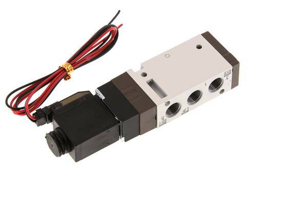 5/2 G1/8'' Magneetventiel 24V DC 1.5-10bar/21.0-140psi 2-polige Stekker YPC