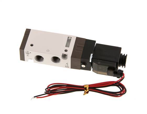 5/2 G1/8'' Magneetventiel 24V DC 1.5-10bar/21.0-140psi 2-polige Stekker YPC