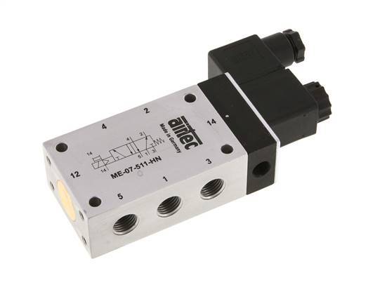 5/2 G1/4'' (G1/8'') Magneetventiel Extern 115V AC -0.95-10bar/-13.2-140psi Airtec
