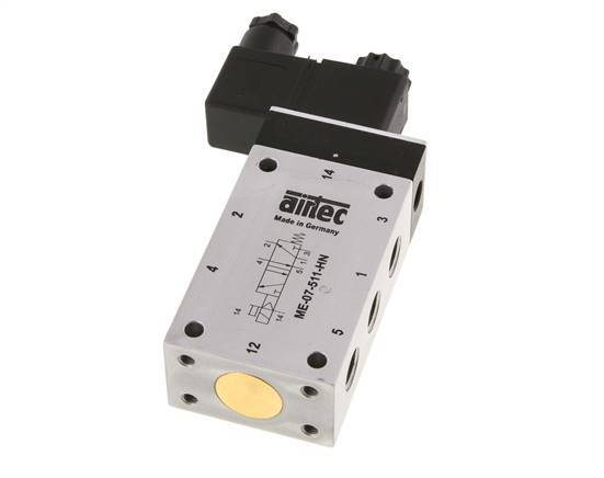 5/2 G1/4'' (G1/8'') Magneetventiel Extern 115V AC -0.95-10bar/-13.2-140psi Airtec