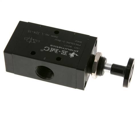 3/2 G1/2'' Axiale Handbediende Hefboom Ventiel Detent 0-8bar/0-112psi E.MC