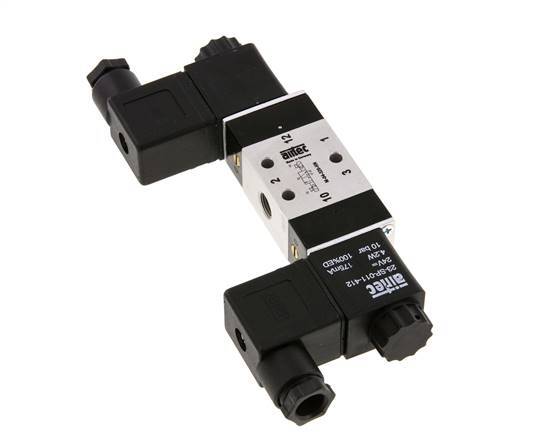 3/2 G1/8'' Bi-Stabiel Magneetventiel 24V DC 2.5-10bar/35.0-140psi Airtec