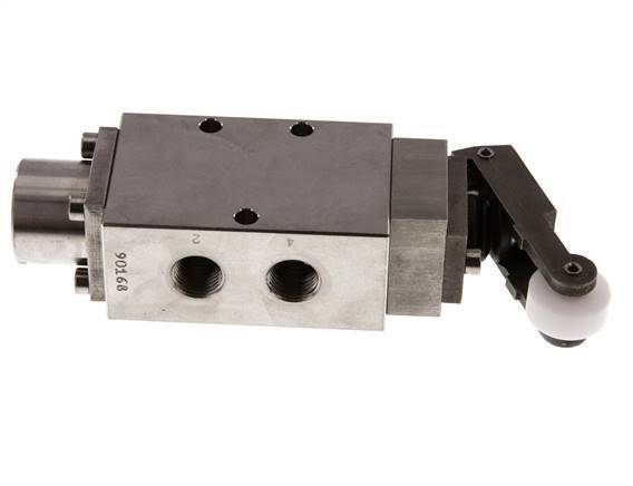 5/2 G1/4 '' Rolbediend Hefboom Ventiel RVS -0.95-12bar/-13.2-168psi