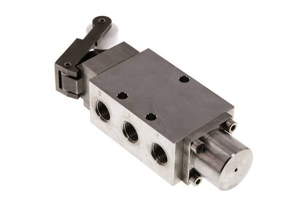 5/2 G1/4 '' Rolbediend Hefboom Ventiel RVS -0.95-12bar/-13.2-168psi