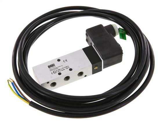 5/2 G1/8'' Magneetventiel 24V DC ATEX 3-10bar/42-140psi Airtec