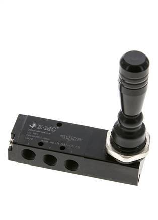 5/3 G1/8 '' Middenuitlaat Handbediend Hefboom Ventiel 0-8bar/0-112psi E.MC