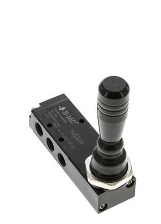 5/3 G1/8 '' Middenuitlaat Handbediend Hefboom Ventiel 0-8bar/0-112psi E.MC