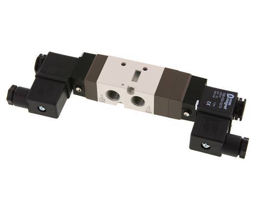 5/3 G1/4'' (G1/8'') Middendruk Magneetventiel 230V AC 2-10bar/28-140psi YPC