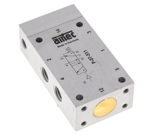 5/2 G1/4'' Luchtgestuurd Ventiel 0-10bar/0-140psi Airtec