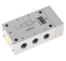 5/2 G1/4'' Luchtgestuurd Ventiel 0-10bar/0-140psi Airtec