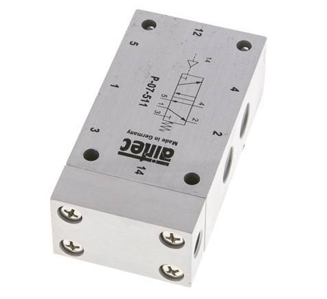 5/2 G1/4'' Luchtgestuurd Ventiel 0-10bar/0-140psi Airtec