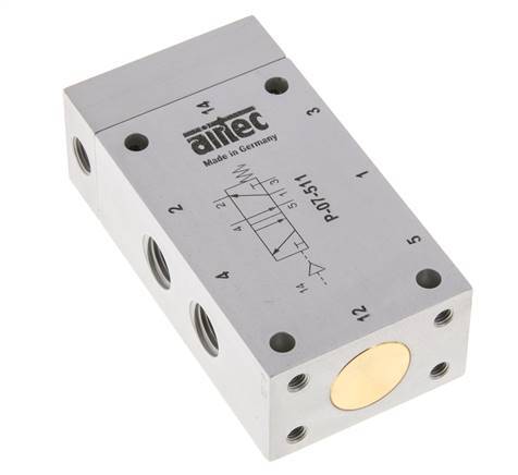 5/2 G1/4'' Luchtgestuurd Ventiel ATEX 0-10bar/0-140psi Airtec