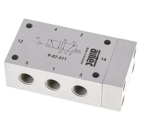 5/2 G1/4'' Luchtgestuurd Ventiel ATEX 0-10bar/0-140psi Airtec
