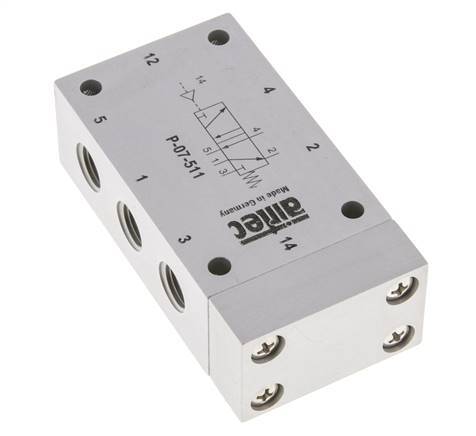 5/2 G1/4'' Luchtgestuurd Ventiel ATEX 0-10bar/0-140psi Airtec