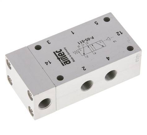 5/2 G1/8'' Luchtgestuurd Ventiel ATEX 0-10bar/0-140psi Airtec