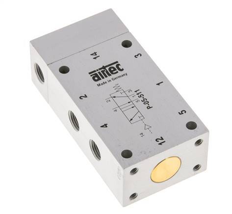 5/2 G1/8'' Luchtgestuurd Ventiel ATEX 0-10bar/0-140psi Airtec