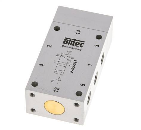 5/2 G1/8'' Luchtgestuurd Ventiel ATEX 0-10bar/0-140psi Airtec