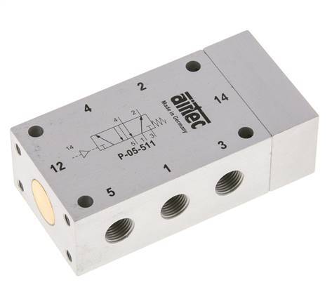 5/2 G1/8'' Luchtgestuurd Ventiel ATEX 0-10bar/0-140psi Airtec