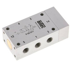 5/2 G1/8'' Luchtgestuurd Ventiel ATEX 0-10bar/0-140psi Airtec