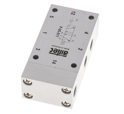 5/2 G1/8'' Luchtgestuurd Ventiel ATEX 0-10bar/0-140psi Airtec