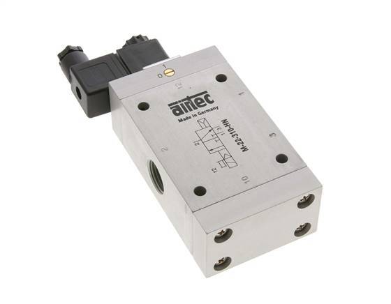 3/2 G1/2'' NO Solenoid Valve 115V AC 1-10bar/14-140psi Airtec
