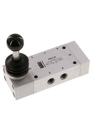5/3 G1/4'' Centrum Gesloten Handbediend Hefboom Ventiel 0-12bar/0-168psi Airtec