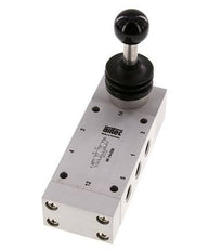 5/3 G1/4'' Centrum Gesloten Handbediend Hefboom Ventiel 0-12bar/0-168psi Airtec