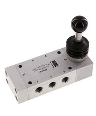 5/3 G1/4'' Centrum Gesloten Handbediend Hefboom Ventiel 0-12bar/0-168psi Airtec