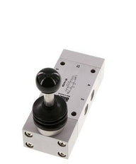 5/3 G1/4'' Centrum Gesloten Handbediend Hefboom Ventiel 0-12bar/0-168psi Airtec