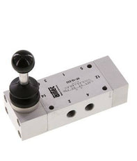 5/3 G1/8'' Middenuitlaat Handbediend Hefboom Ventiel 0-10bar/0-140psi Airtec