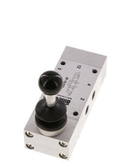 5/3 G1/8'' Middenuitlaat Handbediend Hefboom Ventiel 0-10bar/0-140psi Airtec