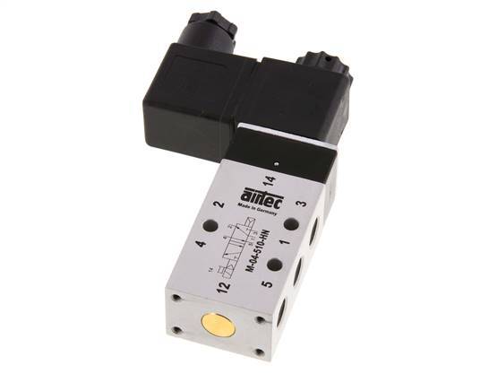 5/2 G1/8'' Magneetventiel 230V AC 2.5-10bar/35.0-140psi Airtec
