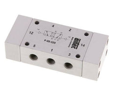 5/2 G1/8'' Bi-Stabiel Luchtgestuurd Ventiel 0-10bar/0-140psi Airtec