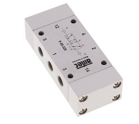 5/2 G1/8'' Bi-Stabiel Luchtgestuurd Ventiel 0-10bar/0-140psi Airtec