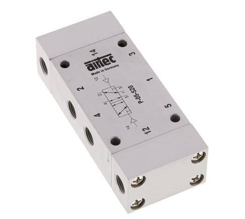 5/2 G1/8'' Bi-Stabiel Luchtgestuurd Ventiel 0-10bar/0-140psi Airtec