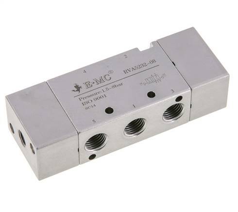 5/2 G1/4'' (G1/8'') Bi-Stabiel Luchtgestuurd Ventiel 1.5-8bar/21.0-112psi E.MC